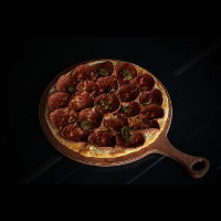 پیتزا نرمال پپرونی